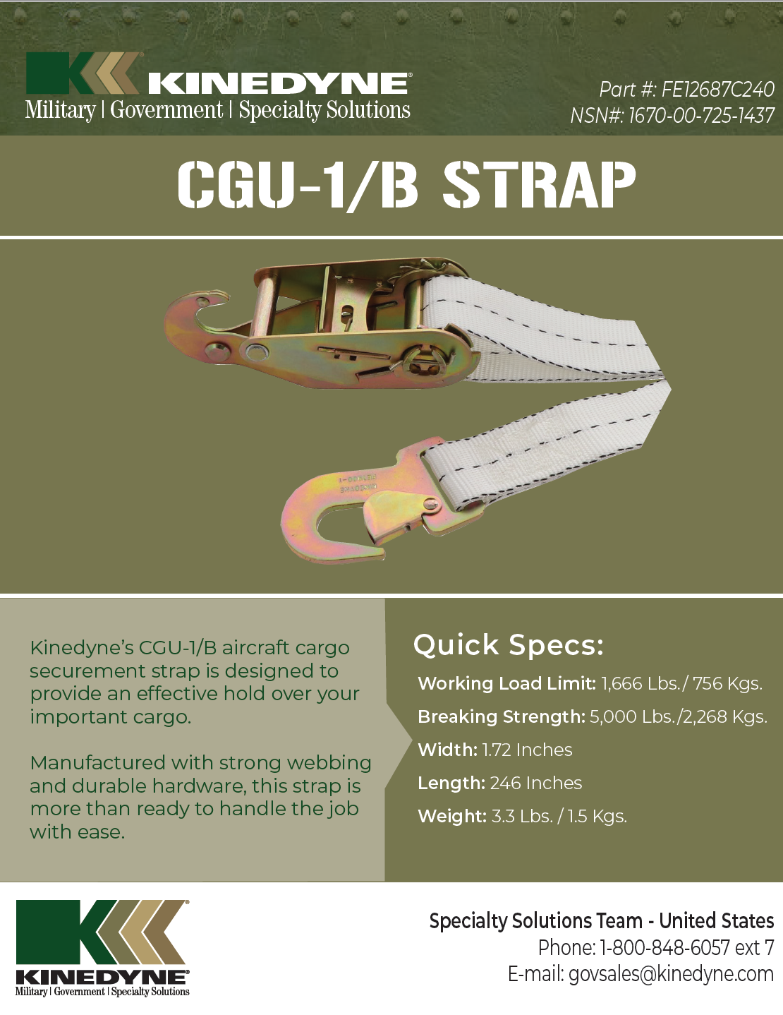 Kinedyne CGU-1/B Strap